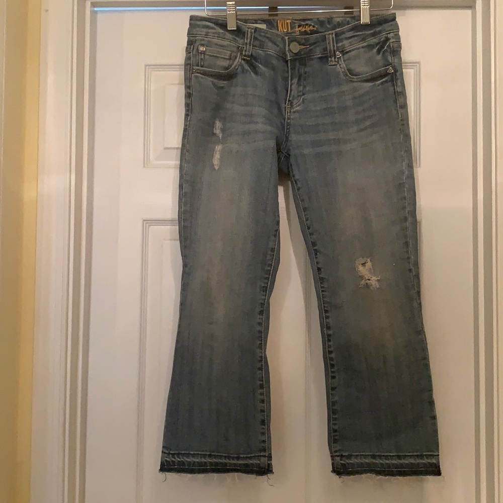 Fun distressed comfortable Kut jeans